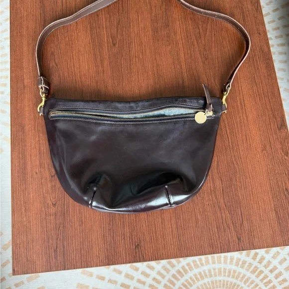 Clare V Dark Brown Leather Grande Fanny - Picture 3 of 4